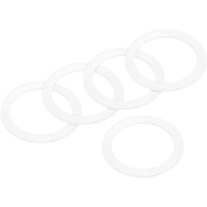 MECCANIXITY Gasket Seal Coffee Maker White Silicone Ring Replacement 38x50x2.2mm for 1-Cup Aluminium Coffee Pot, Pack of 5