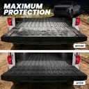 LASFIT Truck Tailgate Mat 2019-2026 for Chevrolet Chevy Silverado 1500 (Only Fit Multi-Flex Tailgate) & GMC Sierra 1500 (Only Fit Multipro Tailgate), All Weather TPE Mat (Not Fit Drop-in Liners)