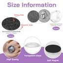 Generic 100Pcs Craft Magnets Glass Ceramic Ferrite Magnet with Adhesive Backing and Transparent Clear Glass Cabochons for DIY Craft Fridge Refrigerator Magnets (50 Sets,1nch)