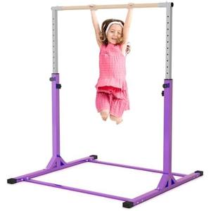 Joppoint Gymnastics Bar, Adjustable Gymnastic Horizontal Bar for Kids Age 3-15 Home Gym Equipment Indoor
