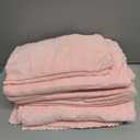 MOONQUEEN Ultra Soft Towel Set - Quick Drying - 2 Bath Towels 2 Hand Towels 2 Washcloths - Microfiber Coral Velvet Highly Absorbent Towel for Fitness, Bathroom, Sports, Yoga, Travel (Pink, 6 Pcs)