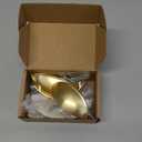 goldenwarm 5 Pack 3 in Light Brass Bin Cup Pulls Brushed Gold Cabinet Pulls Gold Cup Drawer Dresser Hardware Closet Door Pull