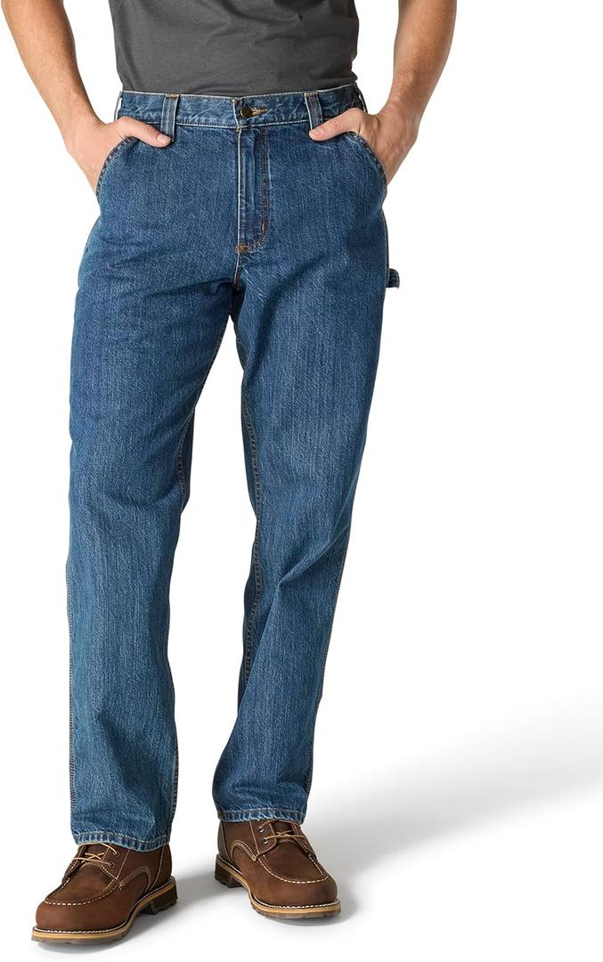 Carhartt Mens Loose Straight Denim Dungaree (30W x 32L, Canal)