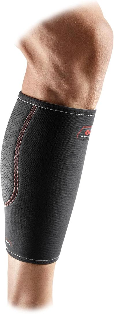 McDavid Calf Compression Sleeve for Men and Women  Latex-Free Light Support for Shin Splints, Varicose Veins, Calf Strains  for Running, Walking, Hiking (Small, Black)
