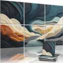 6 Pack Sound Absorbing Panels 72x48 Inch Decorative Acoustic Panels Acoustic Wall Panels for Home Office Studio Quick and Easy Setup (Fiberfield)