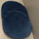 Nnewvante Floor Chair Adjustable Back Support Chair Foldable Meditation Seating Suede-Like Fabric Multiangle Cushioned Recliner for Adults Kids Video-Gaming Reading Watching, Navy