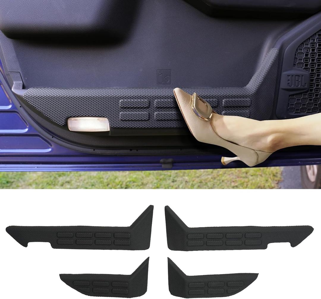 Door Anti Kick Pad Compatible with 2024 2025 2026 Toyota Tacoma Car Door Scuff Protectors Double Cab 5 Seats Door Protective Mat Dirty Stickers 4PCS All Weather 2025 Tacoma Accessories