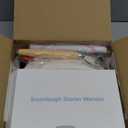 Sourdough Starter Kit with Warmer, Glass Jar and Banneton Bread Proofing Basket - Complete Sourdough Bread Baking Supplies, Sour Dough Making Essentials Tools, Gift for Bakers Beiginner Women Wife Mom