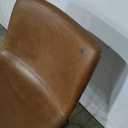 Joysoul Bar Stools 1 PC,  24 Inch Counter Height Barstools with Back & Footrest - Waterproof Faux Leather, Ergonomic Seat & Sturdy Metal Base for Kitchen Island, Cafe, Home Bar(Brown)