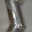 4 Inch Round Metal Duct Offset Dryer Vent Pipe Elbow Tube Duct Connector for HVAC, Ductwork Offsets Around Obstacles