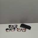 REAVEE Reading Glasses for Women, Blue Light Blocking Stylish Oversized Computer Readers Spring Hinge 2.75