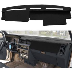Dash Cover Mat Custom Fit for Nissan Pathfinder D21 Hardbody Pickup Truck 1986-1993, Dashboard Cover Pad Carpet Protector (Black) F77