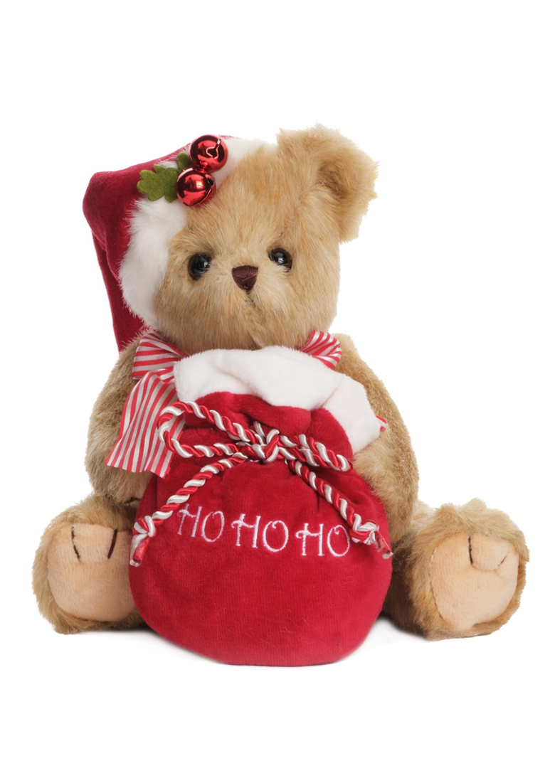 2 Bearington Jolly Jingles Teddy Bear, 10 Inch Christmas Teddy Bear Gifts for Kids