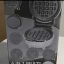 6-in-1 Mini Waffle Maker With Removable Plates, 4.5'' Mini Waffle Iron for Holidays, Parties & Events Waffle Maker Machine, 8 Plates with Premium Ceramic Coating, White