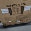 29.5-40.5" Baby Gate for Stairs, Dog Gate for Doorways, Walk Thru Auto Close Metal Baby Safety Gate for The House, Stairs and Doorways, Child Gate Pressure Mounted, Pet Gate for Dog Indoor - Black