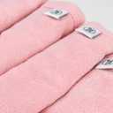 HonestBaby 10-Pack Terry Wash Cloths in Gift Box 100% Organic Cotton for Infant Baby Boys, Girls, 10-Pack Light Pink, One Size