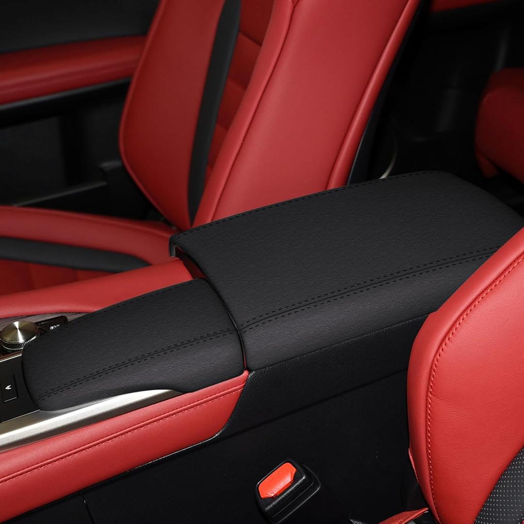 Armrest Cover for Lexus RX 350 Series/ RX400H 2016-2022/Lexus Rx 350L 2018-2022. Well-Make Durable Middle Protective Cover,Black.