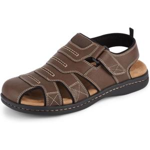 DOCKERS Searose Fisherman Mens Sandals Outdoor Comfort Memory Foam Sandals for Men (14, Briar)