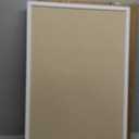 DAHAPYBOO Cork Board with Linen White,Bulletin Board 30"x20" Hanging Corkboards for Office Home School Message Board or Vision Board Decoration.