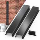 6 x 4 in Air Conditioner AC Line Set Cover Kit,Metal Mini Split AC Line Set Cover Kit Tubing Covers Protect Your Ductless Mini Split,Central Air Conditioner,Cooling Only,Heat Pump