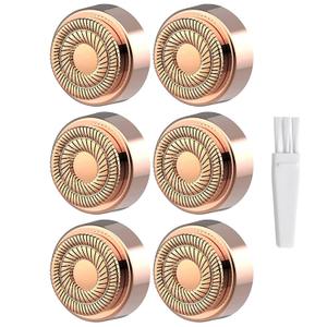 Generation 2 Replacement Heads for Flawless Finishing Touch Hair Removal Tool for Women, Double Ring Blades for Gen 2 Device Old Flawless, 6 Count