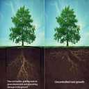 35ft x 24in x 60mil Tree Root Barrier -Protect Sidewalks & Landscapes | Heavy-Duty Bamboo Root Blocker for Invasive Roots