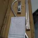 PrettyHome L Shapaed Bathroom Bathtub Corner Shower Curtain Rod Large Space 28"x68",Brushed Nickel Finished