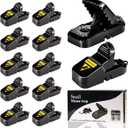 VEFEFI Mouse Traps 12-Pack - for House Indoor Outdoor, Small Mice Traps for House Indoor, Reusable Mousetrap Quick Effective Mouse Catcher for Home