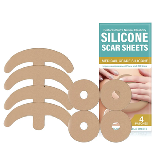 Silicone Scar Sheets for Breast - Reusable & Breathable Breast Silicone Scar Tape 1 Pair - Comfortable & Soft Medical Grade Patches for Post-Care Management