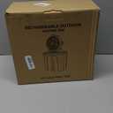 Portable Misting Fan - 11L Bucket, 20000mAh Rechargeable Battery Powered Fans for Patios, Outdoor Fans With Night Light, 3 Wind Speed & 4 Spray Mister Camping Cooling Fan, Waterproof Design