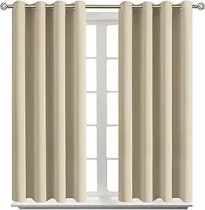 BGment Room Darkening Curtains 84 Inches Long - Grommet Thermal Insulated Drapes Window Treatment Curtains for Bedroom, 2 Panels, 42 x 84 Inch