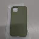 AOTESIER Compatible with iPhone 11 Case, [Food Grade Silicone] Full Body Drop Shockproof Protection with Soft Anti-Scratch Lining Phone Cases for iPhone 11 6.1 inch, Calke Green