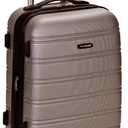 Rockland Melbourne Hardside Expandable Spinner Wheel Luggage, Carry-On 20", Silver