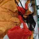 5FT Christmas Inflatables Gingerbread Man, Christmas Decoration Outdoor Built-in Bright LED Light Hold Candy Cane Blow Up Yard Decoration Blowups for Indoor Holiday Party Xmas New Year