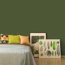 CHIHUT Wide Size Olive Green Wallpaper Peel and Stick for Bedroom Living Room 24"x160" Skin Green Contact Paper for Drawer Shelf Liner Thick Self Adhesive Wall Paper Renter Friendly Cabinet Vinyl Wrap