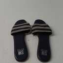 SMNY Kit Women's Slide Sandals – Navy, Size 10, Slip-On Summer Flats