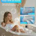 Portable Bath Jets for Tub: Jet Spa for Bathtub with 5-Speed,Bath Jet/Bubble Mode, IPX8 Waterproof, LED Screen,Rechargeable Bathtub Jets, Mothers Day Gifts & Birthday Gifts for Women - Beige