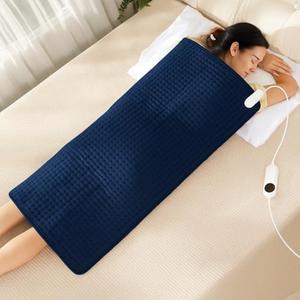 Electric Heating Pad for Back Pain Relief, Heating Pad for Period Cramps Neck and Shoulder, Knee, Arms, Legs, Auto Shut Off Moist Heat Machine Washable (c.Dark Blue 20x40, 10 Heating Temp -20x40)