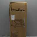 Pamo Babe Travel Crib Lightweight Playpen Baby Playard with Bassinet Portable Mini Playard (Black)