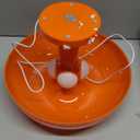 Orange Bedside Lamp for Bedroom Nightstand, Retro Mushroom Table Lamp with 3 Lighting Color and 10 Brightness Level, Desk Lamp for Reading Room/Office/Dorm(W11'' x H7.67'', USB Powered)