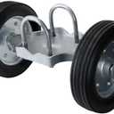 Amazon.com: Heavy-Duty Steel Rolling Gate Wheel Carrier, 8" Rubber Wheels, Adjustable Steel U-Bolts, for Chain Link Gates or Metal Fence or Wooden Gate : Tools & Home Improvement