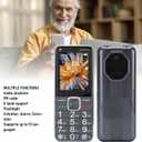 Yoidesu 2G Dual SIM Unlocked Mobile Phone, Large Buttons Senior Cell Phone with 2.4 Inch HD Screen, 6800mAh Battery GSM Dual SIM FM LED Flashlight for Elderly (US Plug)