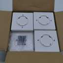 EXCMARK 4x4 Solar Post Cap Lights Outdoor Waterproof 12 Pack Fence Deck Post Lights with High-Brightness LEDs, Dual Light Modes Warm & Cool White. (Classic White, 12)