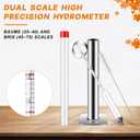 Teenyyou 99pcs Maple Syrup Tapping Kit Include (5) taps, (5)3' Tubing, (5)5l Bags, (81) Deep Fryer Oil Cone Filter with Stand, Stainless Steel Test Cup with Cleaning Brush Maple Syrup Hydrometer Kit