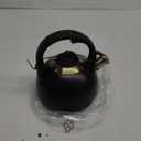 Tea Kettle for Stovetop, Food Grade Stainless Steel Water Kettle, Tea Pot for Home & Kitchen, 3.1 Quart (Black)