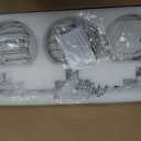 Chrome Globe Bathroom Vanity Light Fixtures, Modern 3 Lights Wall Lighting, Porch Wall Mount Light Fixture for Bathroom, Over Mirror Cabinets