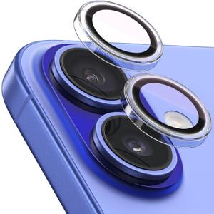 MOCOLL Camera Lens Protector for iPhone 16/16 Plus, Anti Reflection,9H Ultra-tough HD Tempered Glass, Clear Individual Scratch Resistant Camera Cover