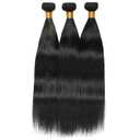 BilltiiWW Bundles Human Hair Straight Bundles Color 1B Natural Black Straight Human Hair Bundles 22 24 26 Inch Weave Soft and Silky for Women