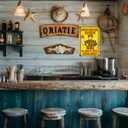 Retro Bar Decor for Man Cave - 8X12 Inch Vintage Football Sign - "Upon Further Review, I'm Going To Need Another Drink" Home Bar Accessories