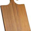 AIDEA Acacia Wood Cutting Board with Handle, Large Wooden Charcuterie Board for Bread, Cheese, Meat, and Fruits, Food Serving Tray for the Kitchen (17" x 11")